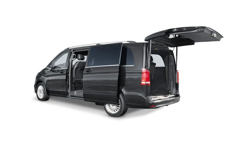 V-Class with sliding door and tailgate open